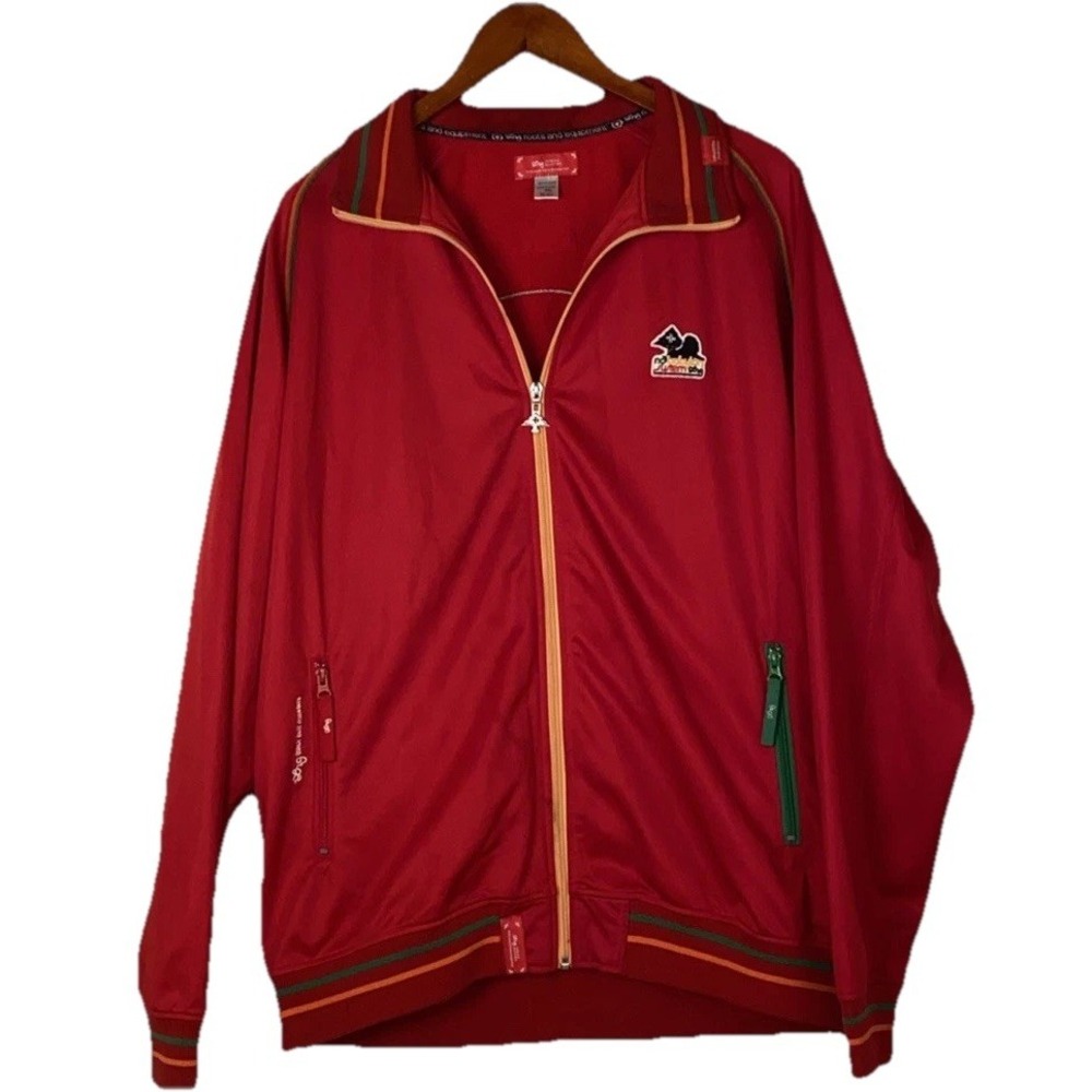 Rare LRG Lifted Research‎ Group Rasta Tracksuit Jacket XXL